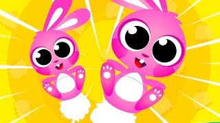 🔴 Learning amp Counting 10 Little Bunny Tails Wheres My Tail Little Angel baby Rhymes amp Songs [upl. by Swarts]