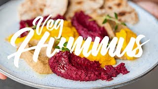 How To Make Amazing Vegetable Hummus 3 Ways spon [upl. by Yk491]