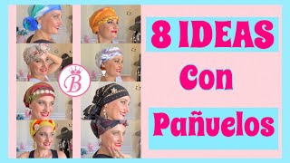 8️⃣ FORMAS DE PONERSE UN PAÑUELO 🧕 EN LA CABEZA  Shopping con Belén [upl. by Dorelia]