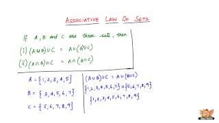 What is Associative law of Sets [upl. by Antonio]