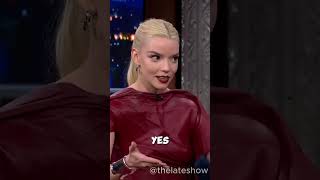 Anya Taylor Joys INSANE Mad Max Driving Story on Stephen Colbert [upl. by Maurise561]