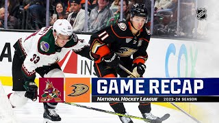 Coyotes  Ducks 1229  NHL Highlights 2023 [upl. by Jegger]