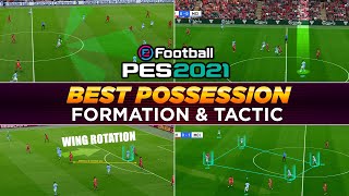 BEST POSSESSION FORMATION amp TACTIC  PES 2021 [upl. by Aibsel62]