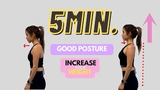 5 MIN Posture Routine amp Increase Your HEIGHT [upl. by Neil]