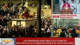 UB Pista ng Itim na Nazareno ipinagdiriwang ngayong araw [upl. by Olbap]