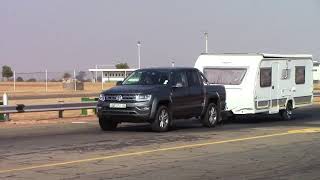 Amarok 20BiTDI vs Amarok V6 with a caravan [upl. by Nyllewell]