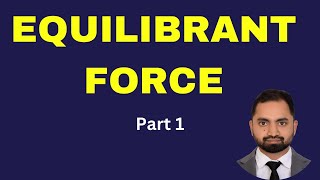 0018  Equilibrant Force  Resultant Force  Physics  Vectors [upl. by Ahsocin]