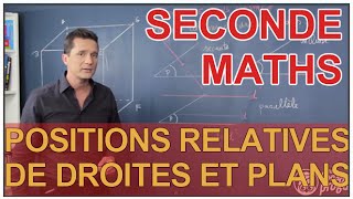 Positions relatives de droites et plans  Maths seconde  Les Bons Profs [upl. by Aihseket]