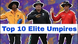 List Of Top 10 Current Elite Umpires with Their Country and Records  MCP Trending [upl. by Riorsson]