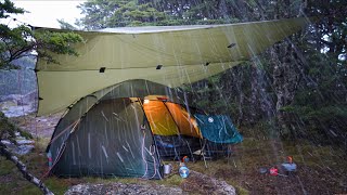 The Worst Storm I Have Ever Camped In  Heavy Rain Camping [upl. by Bradly]