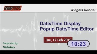 Virtuino  DateTime Display  DateTime Editor [upl. by Eniamor]