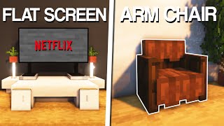 Minecraft 10 Living Room Design Ideas [upl. by Akiraa]