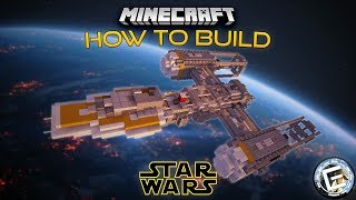 Rebel Alliance BTLA4 YWing  Minecraft Star Wars tutorial [upl. by Ahsian108]