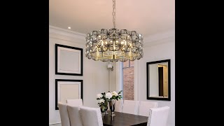 Crystal Pendant Light livingroomlighting pendantlight lightfixture bedroomlighting hanginglight [upl. by Harrietta]