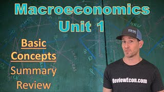 Macroeconomics Unit 1 COMPLETE Summary  Basic Economic Concepts [upl. by Oidualc731]