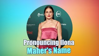 How to Pronounce Olympian Ilona Maher’s Name  DWTS Premiere Highlights [upl. by Apple]