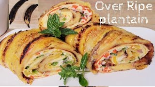 How to make Over Ripe Plantain This Over Ripe Plantain Roll Is A Must Try [upl. by Adnuhsal]