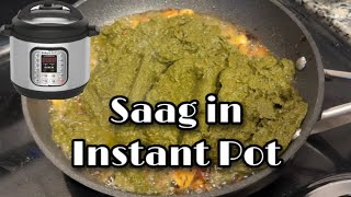 Rapini Saag in Instant pot  Saag Recipe  Saag in Canada  Broccoli Rab Saag [upl. by Abih243]