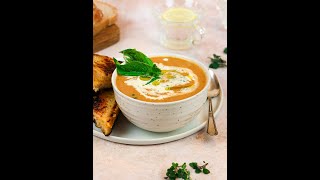 Easy amp Fast Tomato Bisque Soup with Fresh Tomatoes  easydinnerrecipes easytomatosoup [upl. by Aehta]