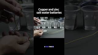 Copperzinc salt water Primary battery science diy [upl. by Fesuy]