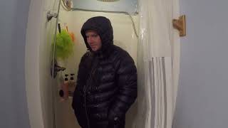 LL Bean 850 Hooded Puffer Coat Shower Bath [upl. by Euv]