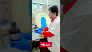 Preparation of CrystalMethyl violet Gram stain Laya Kaha Mujhko youtubeshorts status shorts [upl. by Leunas]