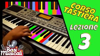 Corso di Tastiera Base Lezione 3 How to play the Piano [upl. by Aia]