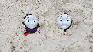 KINETIC SAND Worlds STRONGEST Engine 187 THOMAS AND FRIENDS TOY TRAINS [upl. by Lerim]