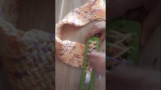 Knitting loom scarf knitting scarf loom [upl. by Kcire677]