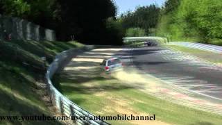 Nordschleife Nurburgring VW almost crash unfall accident Lucky VW drivermpg [upl. by Daune904]