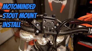 Silent Install of MotoMinded GPS Stout Mount on a Dirt Bike  ASMR [upl. by Rae27]