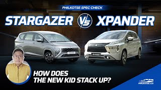 Hyundai Stargazer vs Mitsubishi Xpander Comparison  Philkotse Spec Check w English Subtitles [upl. by Dachia]