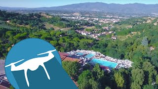 CAMPING NORCENNI GIRASOLE CLUB BY DRONE  Tuscany Italia [upl. by Gualterio]