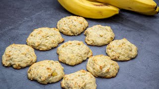 Просто но при этом ОБАЛДЕННО вкусно БАНАНОВОЕ ПЕЧЕНЬЕ за 20 минут  BANANA COOKIES [upl. by Copland127]