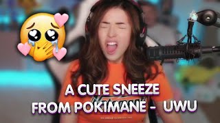 A cute sneeze from Pokimane  UWU [upl. by Bennir]