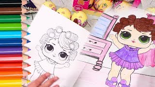 Coloring LOL Dolls  Toys and Dolls Fun Activities for Children  Sniffycat [upl. by Balbinder]