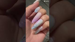 Gel Nail Glue in Action [upl. by Niliram]