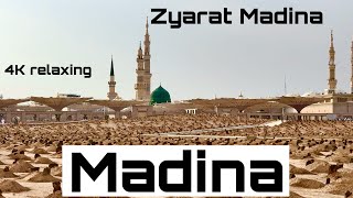 Madina  Madina Zyarat  Madina 4K relaxing video  Masjid Al Nabvi [upl. by Ocsecnarf]