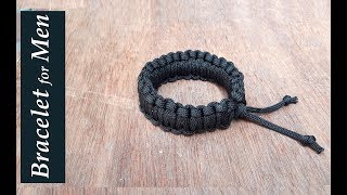 How to make bracelet for boys at homeDIY bracelet for menEasy Paracord BraceletCreationampyou [upl. by Galang]