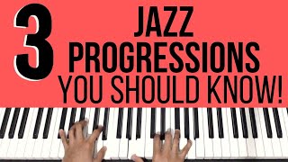 3 Jazz Chord Progressions You Should Know on Piano [upl. by Selij]