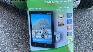 Installing 95” Car Radio CarPlay amp Android Auto Car Stereo Touch Screen Single 1 Din USA [upl. by Campagna]