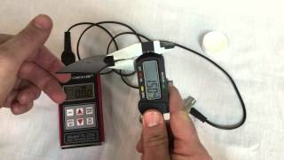 TI25M Ultrasonic Thickness Gauge testing HDPE plastic [upl. by Eelik]