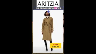 ARITZIA UNBOXING HUGE MARKDOWN  Aritzia Trench Coat Try On  Eleventh Trench Fashion [upl. by Arobed224]