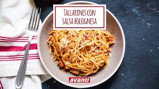 AVANTI  Tallarines con Salsa Bolognesa [upl. by Yuhas680]