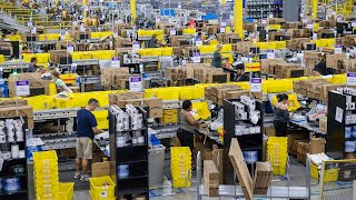 See inside Amazons fulfillment center in Fresno [upl. by Araik]