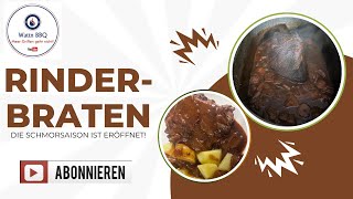 Rinder Schmorbraten vom Gasgrill aus dem kleinen Bräter von hoffmanngermany [upl. by Aiden]