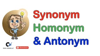 Synonym Homonym und Antonym [upl. by Berna307]