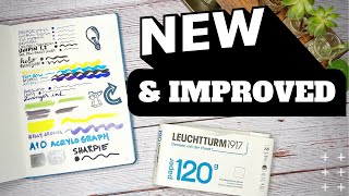 Leuchtturm1917 120G Bullet Journal Review and Pen Test [upl. by Vandervelde]