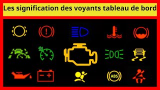 La signification des voyants de tableau de bord des voiture [upl. by Greeson]