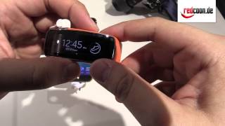 MWC 2014 Samsung Gear Fit [upl. by Ahsita564]